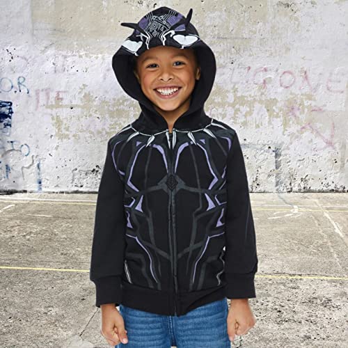 Marvel Avengers Black Panther Toddler Boys Cosplay Zip Up Hoodie 3T