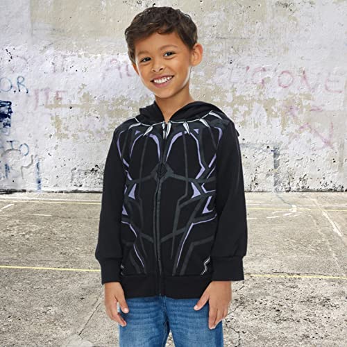 Marvel Avengers Black Panther Toddler Boys Cosplay Zip Up Hoodie 3T