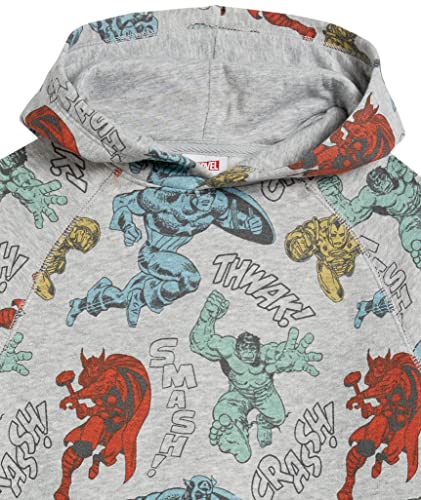 Amazon Essentials Disney | Marvel | Star Wars Boys' Fleece Pullover Sweatshirt Hoodies, Marvel Avengers, Large