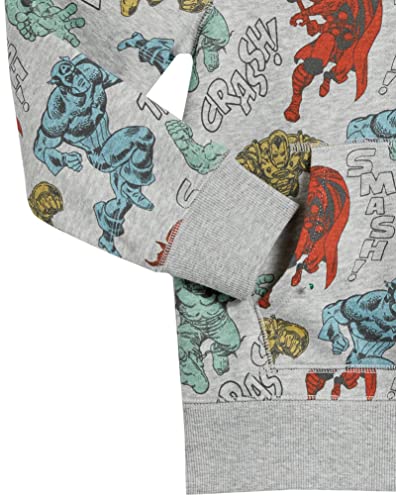 Amazon Essentials Disney | Marvel | Star Wars Boys' Fleece Pullover Sweatshirt Hoodies, Marvel Avengers, Large