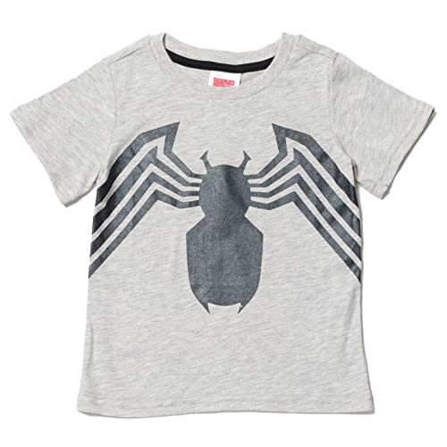 Marvel Spider-Man Toddler Boys Zip Up Fleece Hoodie T-Shirt and Jogger Pants 3 Piece Outfit Set Tie Dye Gray 4T