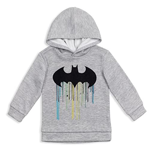 DC Comics Justice League Batman Little Boys Fleece Hoodie Grey 7-8