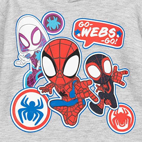 Marvel Spidey and His Amazing Friends Little Boys Fleece Hoodie & Pants Set Gray/Blue 6