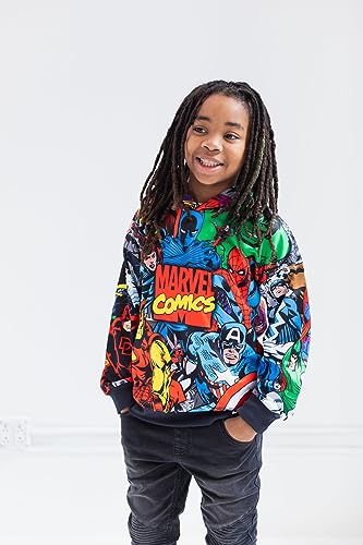 Marvel Avengers Spider-Man Venom Iron Man Toddler Boys Fleece Pullover Hoodie Multicolor 4T