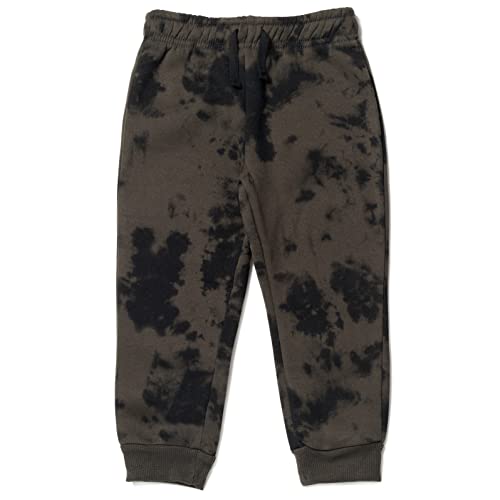 Marvel Spider-Man Toddler Boys Zip Up Fleece Hoodie T-Shirt and Jogger Pants 3 Piece Outfit Set Tie Dye Gray 4T