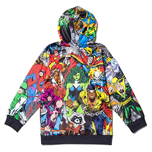 Marvel Avengers Spider-Man Venom Iron Man Toddler Boys Fleece Pullover Hoodie Multicolor 4T