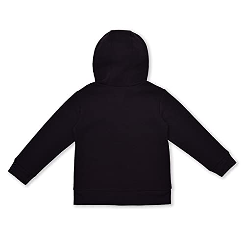 DC Comics Batman, Superman and Green Lantern Boys’ Half Zip Up Hoodie for Toddler and Little Kids – Black/Grey