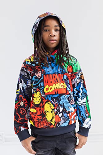 Marvel Avengers Spider-Man Venom Iron Man Toddler Boys Fleece Pullover Hoodie Multicolor 4T