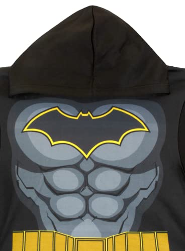 BATMAN Boys Pullover Hoodies, DC Comics Superhero Hooded Sweatshirts for Boys (Black, Size 7)