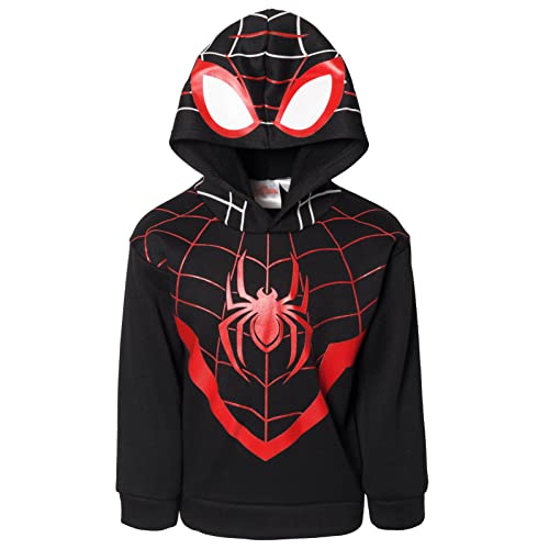 Marvel Spider-Man Miles Morales Toddler Boys Fleece Cosplay Pullover Hoodie and Pants Outfit Set 3T