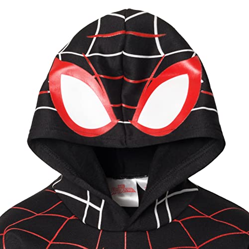 Marvel Spider-Man Miles Morales Toddler Boys Fleece Cosplay Pullover Hoodie and Pants Outfit Set 3T