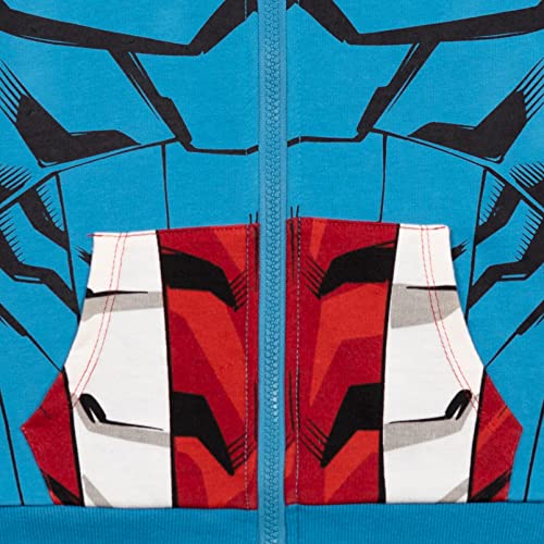 Marvel Avengers Captain America Little Boys Fleece Zip Up Hoodie Mask Captain America 4-5