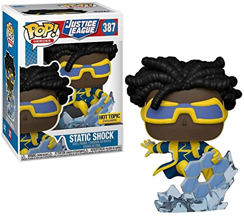 Funko DC Comics Justice League Pop! Heroes Static Shock Vinyl Figure Hot Topic Exclusive