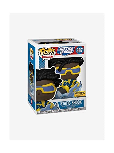 Funko DC Comics Justice League Pop! Heroes Static Shock Vinyl Figure Hot Topic Exclusive