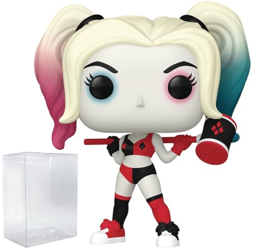 POP DC Heroes: Harley Quinn Animated Series - Harley Quinn Funko Vinyl Figure (Bundled with Compatible Box Protector Case), Multicolored, 3.75 inches