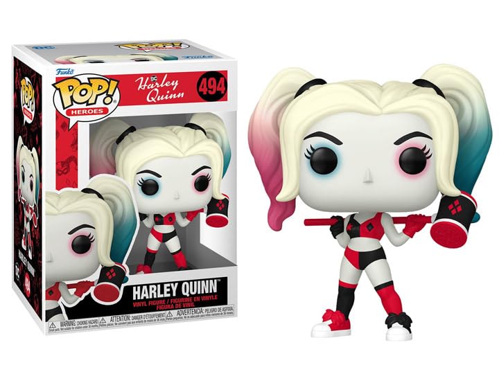 POP DC Heroes: Harley Quinn Animated Series - Harley Quinn Funko Vinyl Figure (Bundled with Compatible Box Protector Case), Multicolored, 3.75 inches