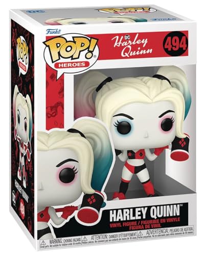 POP DC Heroes: Harley Quinn Animated Series - Harley Quinn Funko Vinyl Figure (Bundled with Compatible Box Protector Case), Multicolored, 3.75 inches