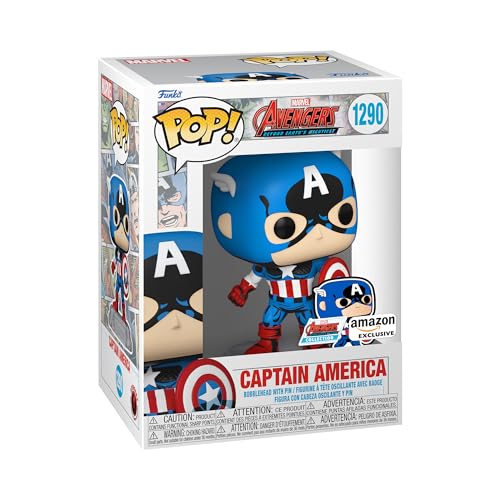 Avengers 60th Anniversary, Captain America Funko Pop & Pin