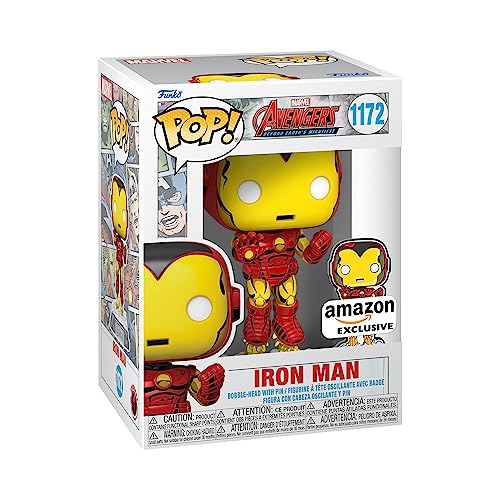 Avengers Funko Pop & Pin: Iron Man - 60th Anniversary