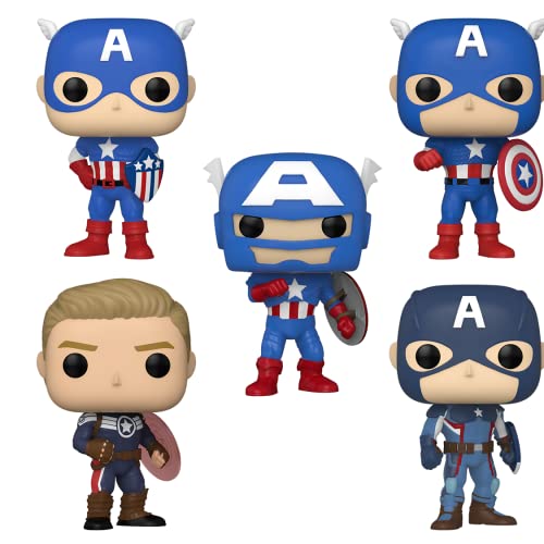 Funko Pop! Marvel: Captain America Through the Ages
