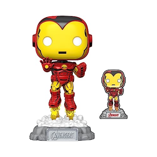 Avengers Funko Pop & Pin: Iron Man - 60th Anniversary