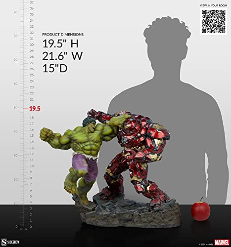 Hulk vs Hulkbuster Maquette by iKON Design Studio