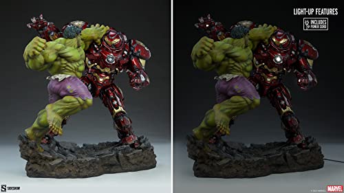 Hulk vs Hulkbuster Maquette by iKON Design Studio