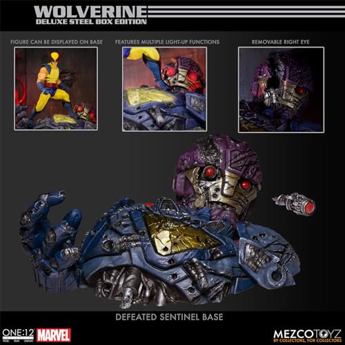 Mezco One:12 Wolverine DLX Steel Box Set Collectible