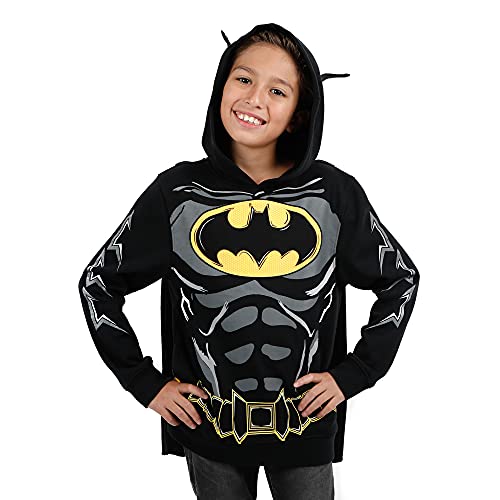 Batman Cosplay Hoodie with Cape for Youth Boys