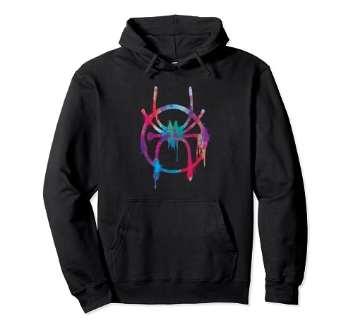 Spider-Man Into the Spider-Verse Rainbow Icon Hoodie