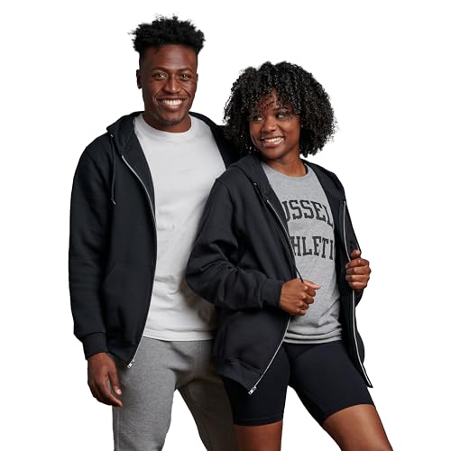 Black Medium US Super Hero Athletic Hoodies - Russell