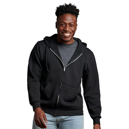 Black Medium US Super Hero Athletic Hoodies - Russell