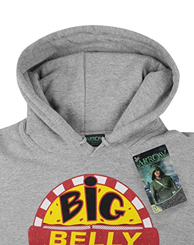 Arrow Big Belly Burger Hoodie - DC Comics Gray