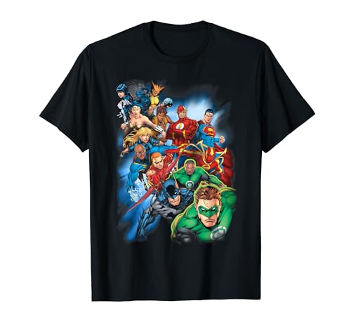 Mighty Justice League Heroes Unite Tee