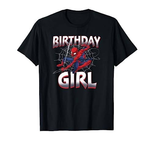 Spider-Man Girl T-Shirt for Birthday with Web Slinger