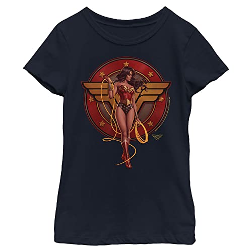 Wonder Woman 1987 T-Shirt for Girls - Navy