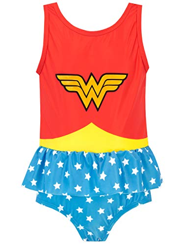 DC Comics Wonder Woman Swimsuit Size 7 Girls
