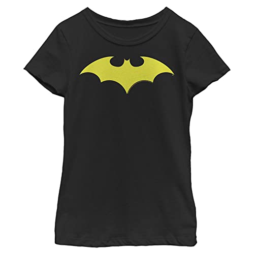 DC Comics Bat Logo Girl's Tee, Black, X-Large