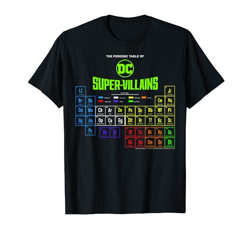DC Comics Super Villains Periodic Table Tee