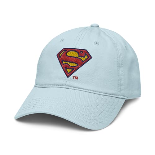 Superman Chest Logo Baseball Hat, Blue, One Size