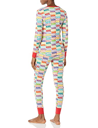 Marvel Holiday Bricks Women's Flannel Pajama Sleep Set