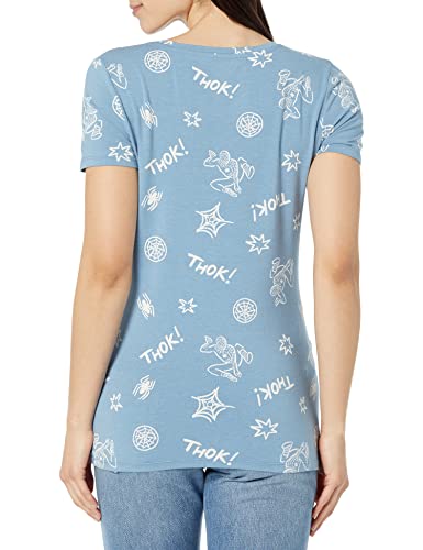 Disney Marvel Star Wars Princess Women's V-Neck T-Shirt, 2-Pack