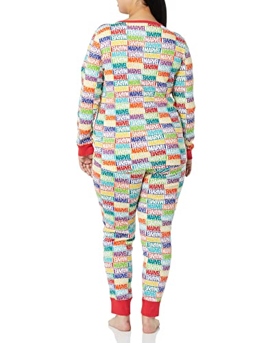 Marvel Holiday Bricks Women's Flannel Pajama Sleep Set