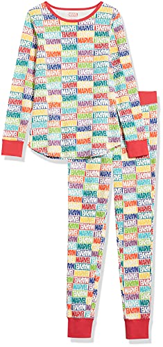 Marvel Holiday Bricks Women's Flannel Pajama Sleep Set