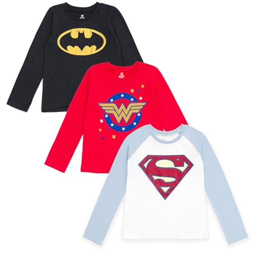 DC Comics Justice League Little Girls 3 Pack T-Shirts