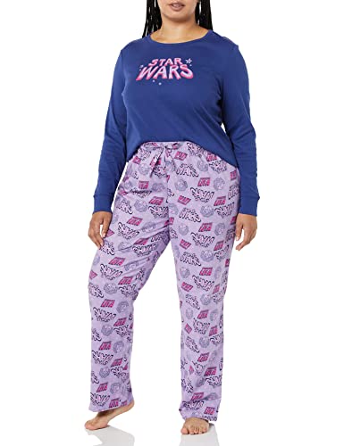 Disney Marvel Star Wars Logo Leia Flannel Pajamas