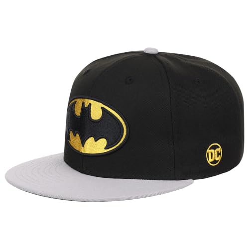 Adjustable Snapback Cap featuring DC Comics Batman in Black/Grey