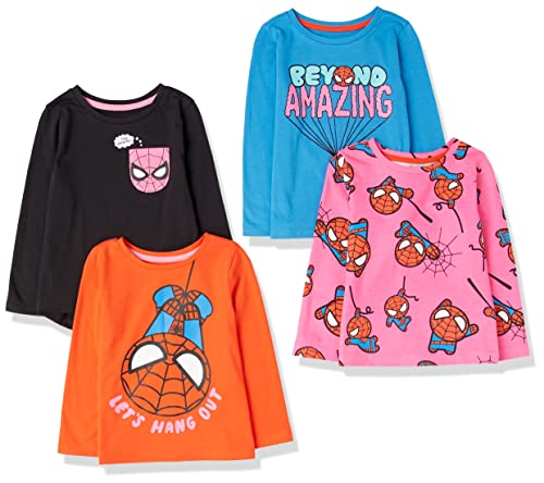 Marvel, Star Wars Girls' Long-Sleeve T-Shirts, Pack of 4