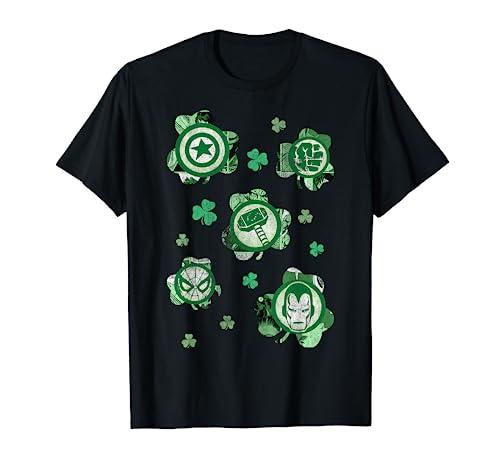Vintage Marvel Shamrock Heroes St. Patrick's Graphic Tee