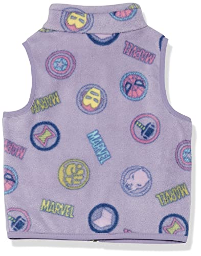 Superhero Toddler Girls' Polar Fleece Vest, Marvel Logo